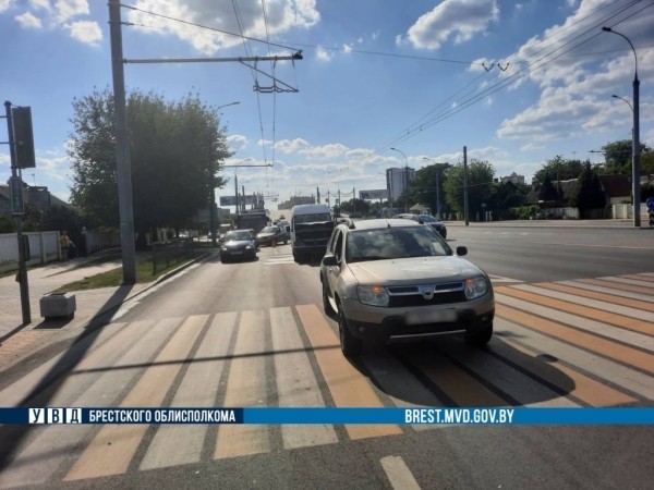 В Бресте произошло попутное ДТП