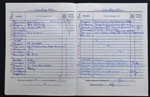 Дневники из прошлого: как менялся главный документ школьника последние 40 лет Дневники из прошлого: как менялся главный документ школьника последние 40 лет