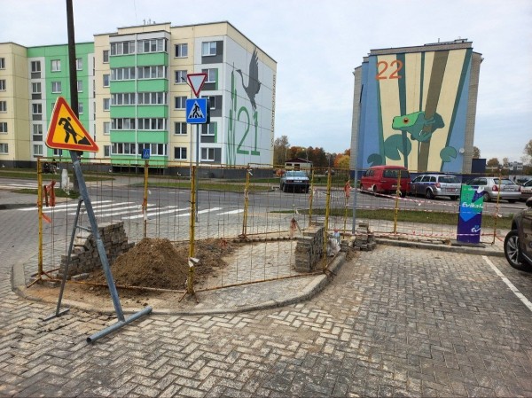 В Жабинке начали строительство первой электрической заправочной станции